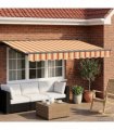 vidaXL Electric Retractable Awning 2.5 x 2 m Polyester with PU coating
