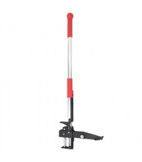 vidaXL Weed Remover Red and Silver 99.5 cm Anodised Aluminium