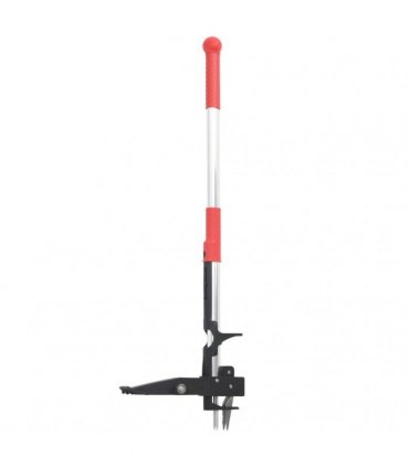 vidaXL Weed Remover Red and Silver 99.5 cm Anodised Aluminium