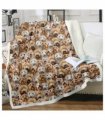 Cockapoos Fleece Blanket Fuzzy Dogs Blanket for Kids Adults Cute Puppy Cockapoos Throw Blanket Puppy Dog Animal Pattern Sherpa Blankets Cockapoos Gifts for Women (150x200cm)
