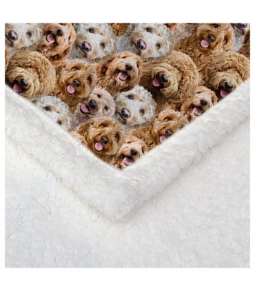 Cockapoos Fleece Blanket Fuzzy Dogs Blanket for Kids Adults Cute Puppy Cockapoos Throw Blanket Puppy Dog Animal Pattern Sherpa Blankets Cockapoos Gifts for Women (150x200cm)