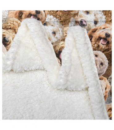 Cockapoos Fleece Blanket Fuzzy Dogs Blanket for Kids Adults Cute Puppy Cockapoos Throw Blanket Puppy Dog Animal Pattern Sherpa Blankets Cockapoos Gifts for Women (150x200cm)