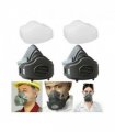 （2Pack）Reusable Half Face Cover Respirator Dust Mask for Woodworking Painting Welding(US Logistics only For USPS.TK/TMEU only For self-pickup)