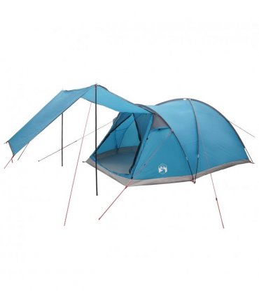 vidaXL Cabin Tent with Roof Blue 6-Person Polyester and Steel