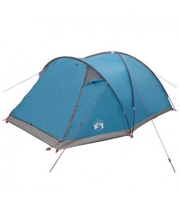 vidaXL Cabin Tent with Roof Blue 6-Person Polyester and Steel