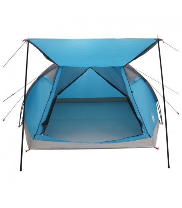 vidaXL Cabin Tent with Roof Blue 6-Person Polyester and Steel