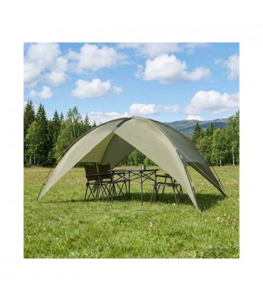 vidaXL Camping Tent with Rainfly Water-resistant Dome Olive Green