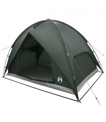 vidaXL Camping Tent with Rainfly Water-resistant Dome Army Green