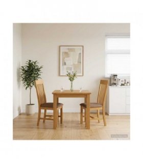 vidaXL Dining Chair 2 pcs Solid Oak Wood Grey 45 x 59.5 x 100 cm
