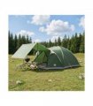 vidaXL Cabin Tent with Roof Green 8-Person Polyester and Steel