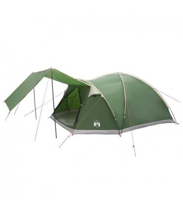 vidaXL Cabin Tent with Roof Green 8-Person Polyester and Steel