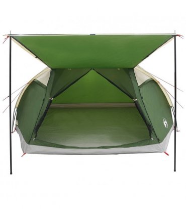 vidaXL Cabin Tent with Roof Green 8-Person Polyester and Steel
