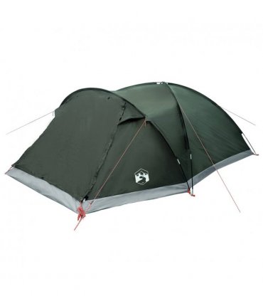 vidaXL Cabin Tent with Roof Army green 8-Person Polyester and Steel