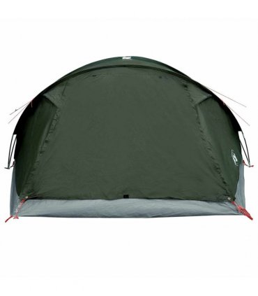 vidaXL Cabin Tent with Roof Army green 8-Person Polyester and Steel