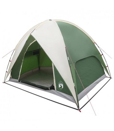 vidaXL Camping Tent with Rainfly Water-resistant Dome Green