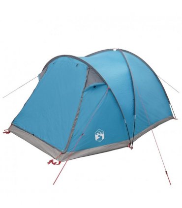 vidaXL Cabin Tent with Roof Blue 4-Person Polyester and Steel