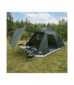 vidaXL Cabin Tent with Roof Army green 8-Person Polyester and Steel
