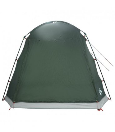 vidaXL Cabin Tent with Roof Army green 8-Person Polyester and Steel