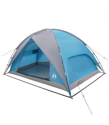 vidaXL Camping Tent with Rainfly Water-resistant Dome Blue