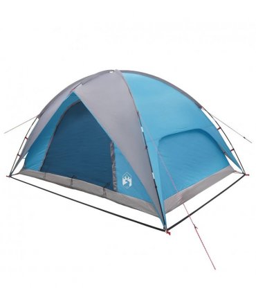 vidaXL Camping Tent with Rainfly Water-resistant Dome Blue