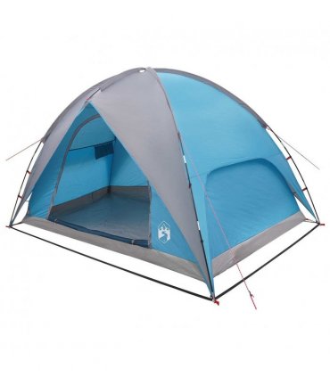 vidaXL Camping Tent with Rainfly Water-resistant Dome Blue