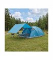 vidaXL Cabin Tent with Roof Blue 8-Person Polyester and Steel
