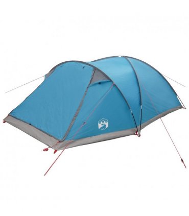 vidaXL Cabin Tent with Roof Blue 8-Person Polyester and Steel