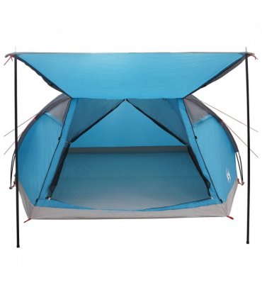 vidaXL Cabin Tent with Roof Blue 8-Person Polyester and Steel