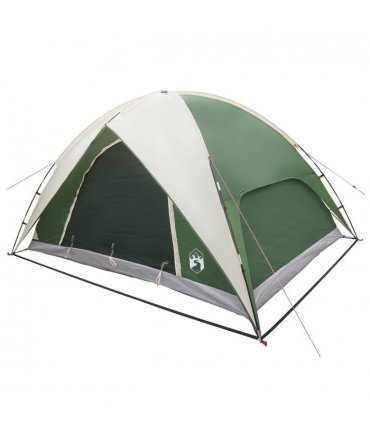 vidaXL Camping Tent with Rainfly Water-resistant Dome Green