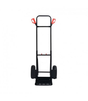 vidaXL Telescopic Hand Trolley 200 kg Black and Red