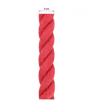 vidaXL Jute Rope Red 100% Tossa jute