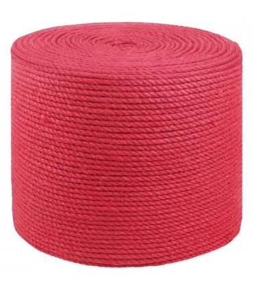 vidaXL Jute Rope Red 100% Tossa jute