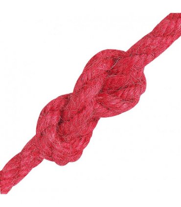 vidaXL Jute Rope Red 100% Tossa jute