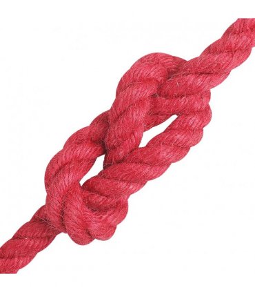 vidaXL Jute Rope Red 100% Tossa jute