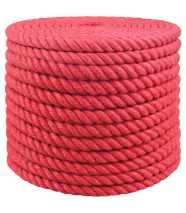 vidaXL Jute Rope Red 100% Tossa jute