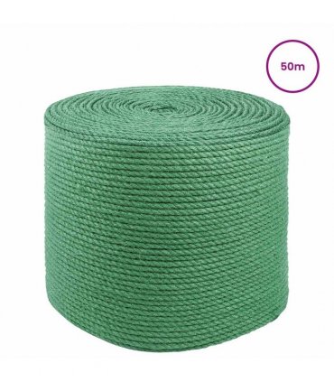 vidaXL Jute Rope Green 100% Tossa jute