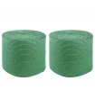 vidaXL Jute Rope 2 pcs Green 100% Tossa jute
