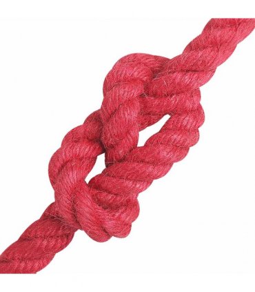 vidaXL Jute Rope Red 100% Tossa jute