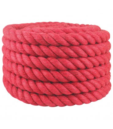 vidaXL Jute Rope Red 100% Tossa jute
