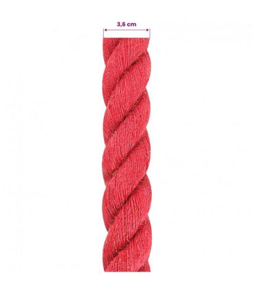 vidaXL Jute Rope Red 100% Tossa jute