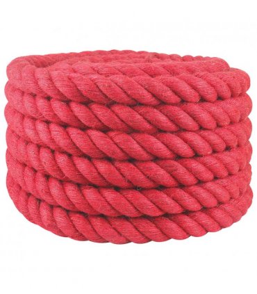 vidaXL Jute Rope Red 100% Tossa jute