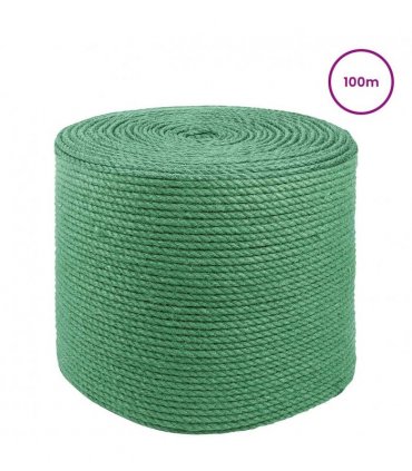 vidaXL Jute Rope Green 100% Tossa jute