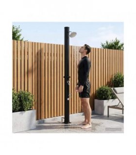 vidaXL Solar Shower with Shower Head and Faucet PVC, ABS, Zinc Alloy
