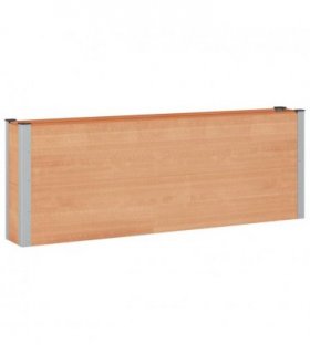 vidaXL Garden Raised Bed Brown 200 x 30 x 72 cm WPC and Aluminium