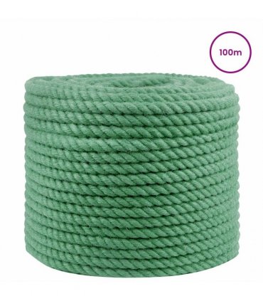 vidaXL Jute Rope Green 100% Tossa jute