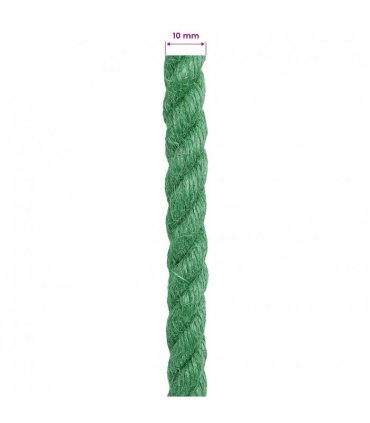 vidaXL Jute Rope Green 100% Tossa jute