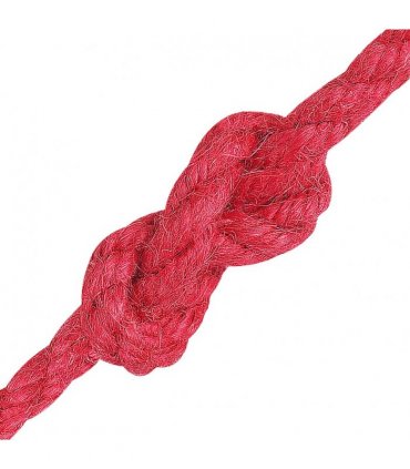 vidaXL Jute Rope Red 100% Tossa jute