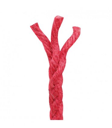 vidaXL Jute Rope Red 100% Tossa jute