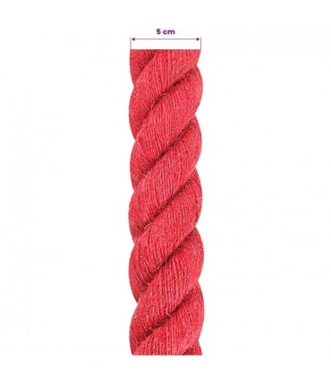 vidaXL Jute Rope Red 100% Tossa jute