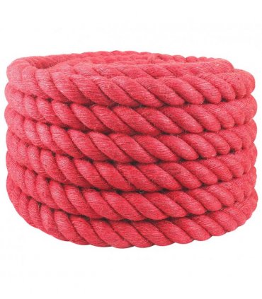 vidaXL Jute Rope Red 100% Tossa jute